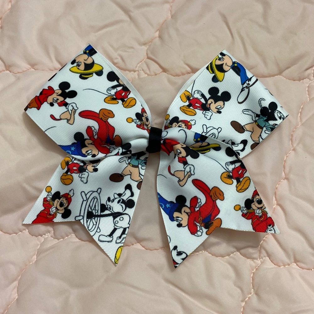 Disney Many Faces of Mickey Large Hair Bow